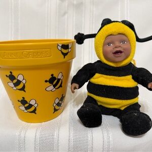 Anne Geddes Baby Doll Bee Costume Cuddly Soft Plush Stuffed Toy Sz 22cm - View #3